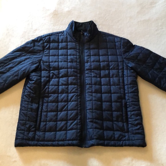 Lands End Navy Blue Liner Zip Jacket L - Picture 1 of 14